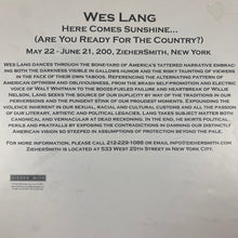 Wes Lang 2012 ‘Here Comes The Sunshine’ (Are You Ready For The Country?) Art Show Invitation