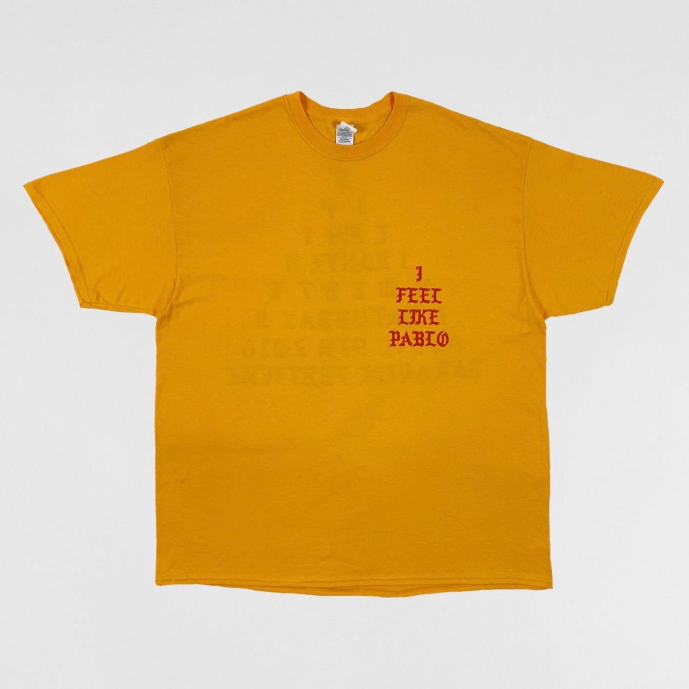 TLOP 2016 Paradise Fesitval ‘I Feel Like Pablo’ Tee In Yellow
