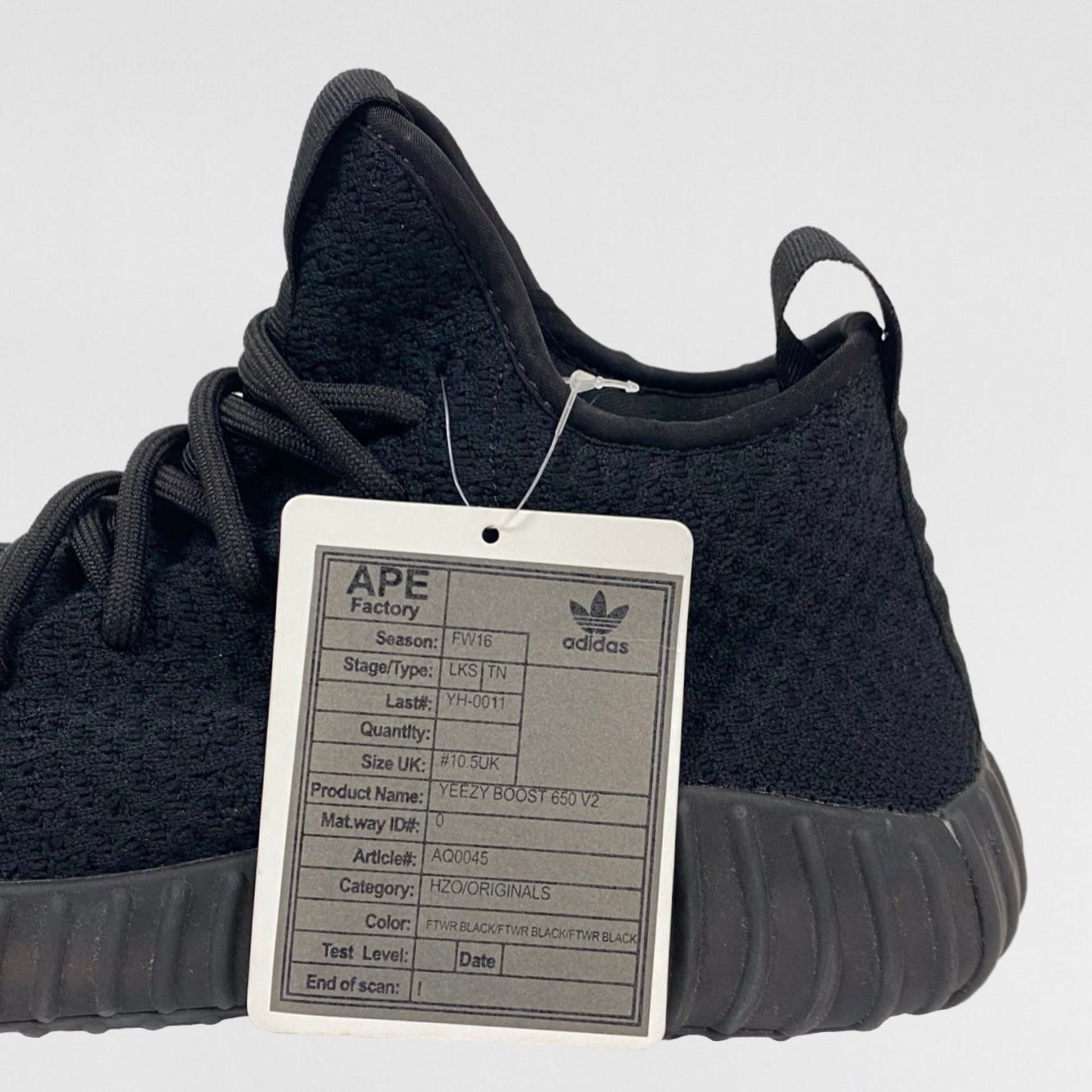 YZY BST 2016 Unreleased 650 V2 Samples In Black