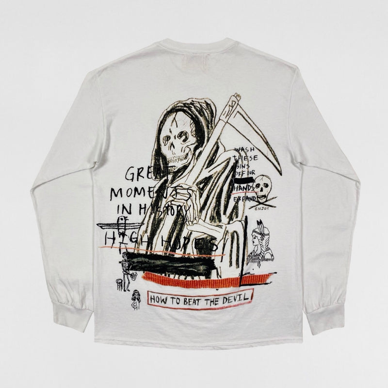 Yeezus 2015 Unreleased F&F ‘How To Beat The Devil’ Long Sleeve In White