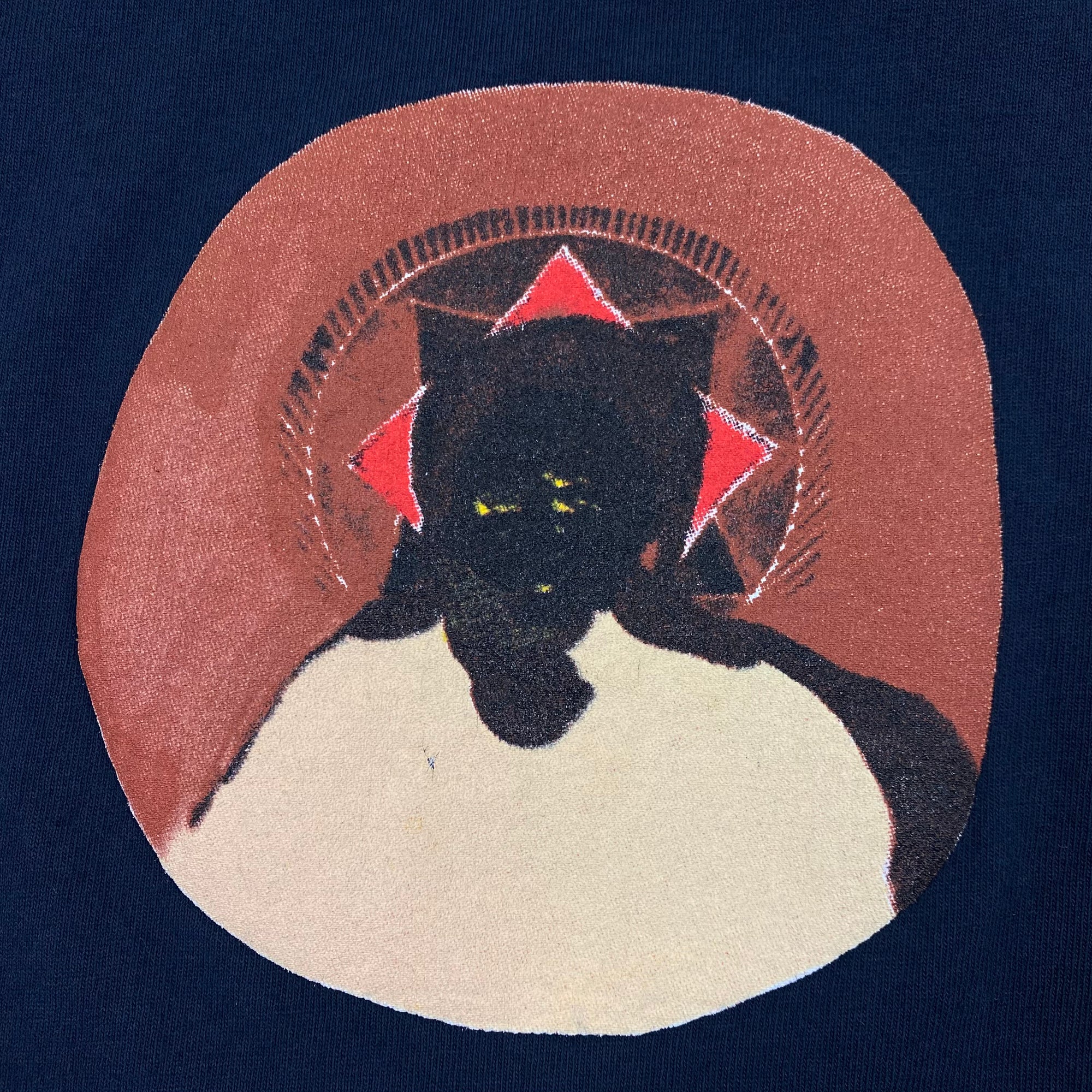 JIK 2019 Vinyl Portrait Tee In Navy