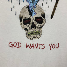 Yeezus Tour 2014 Bonnaroo Baseball Tee In White/Red