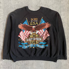 Vintage 1989 Harley Davidson Boxy Raglan Crewneck