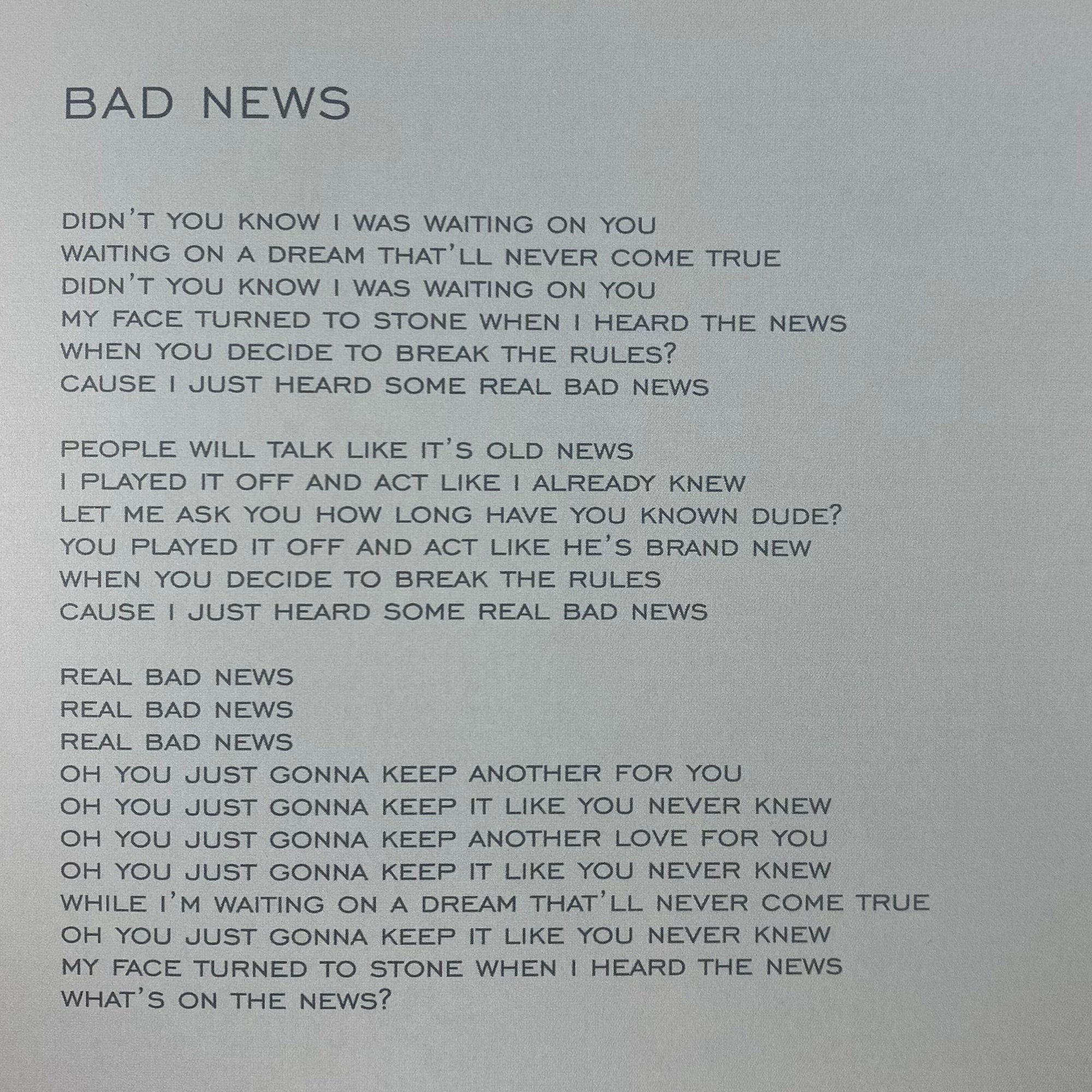 808’s & Heartbreak 2015 Hollywood Booklet