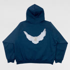 YGEBB 2022 Shrunken Dove Hoodie In Dark Blue