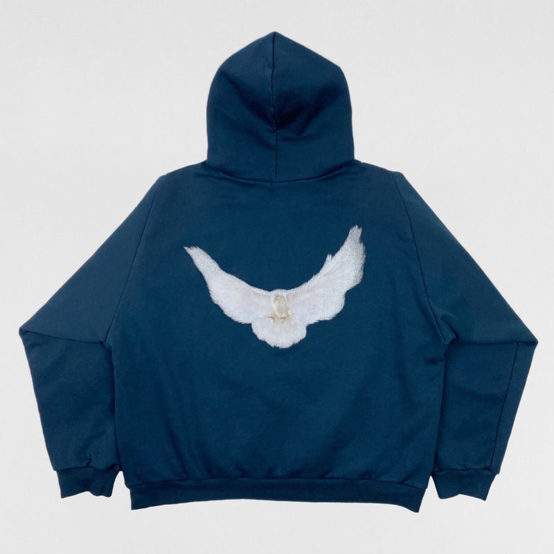 YGEBB 2022 Shrunken Dove Hoodie In Dark Blue