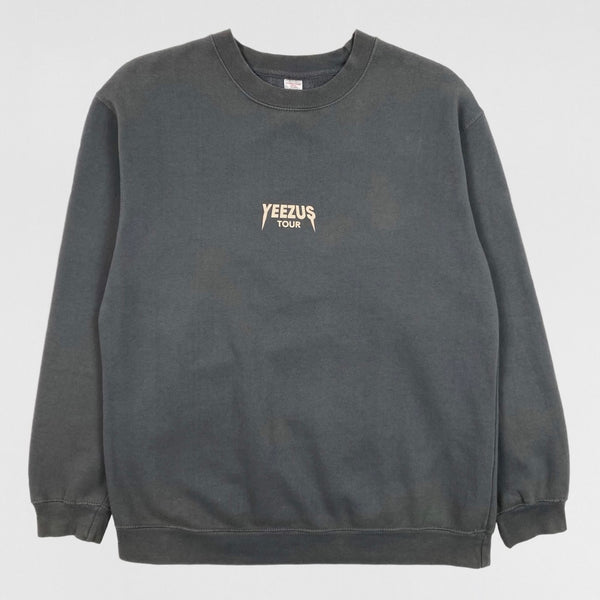 Yeezus Tour 2014 Reaper Crewneck In Washed Grey