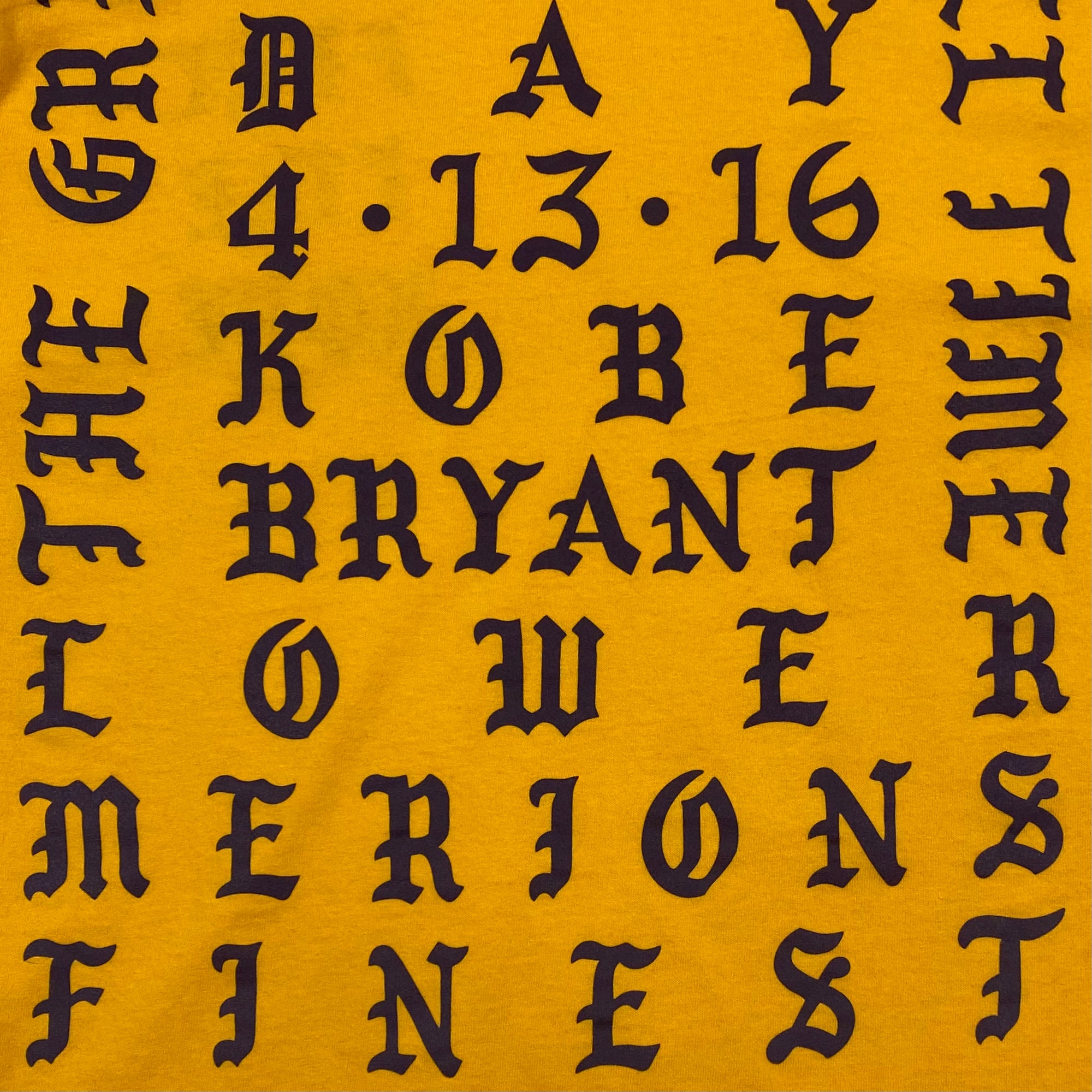 TLOP 2016 ‘Mamba Day’ Long Sleeve In Yellow