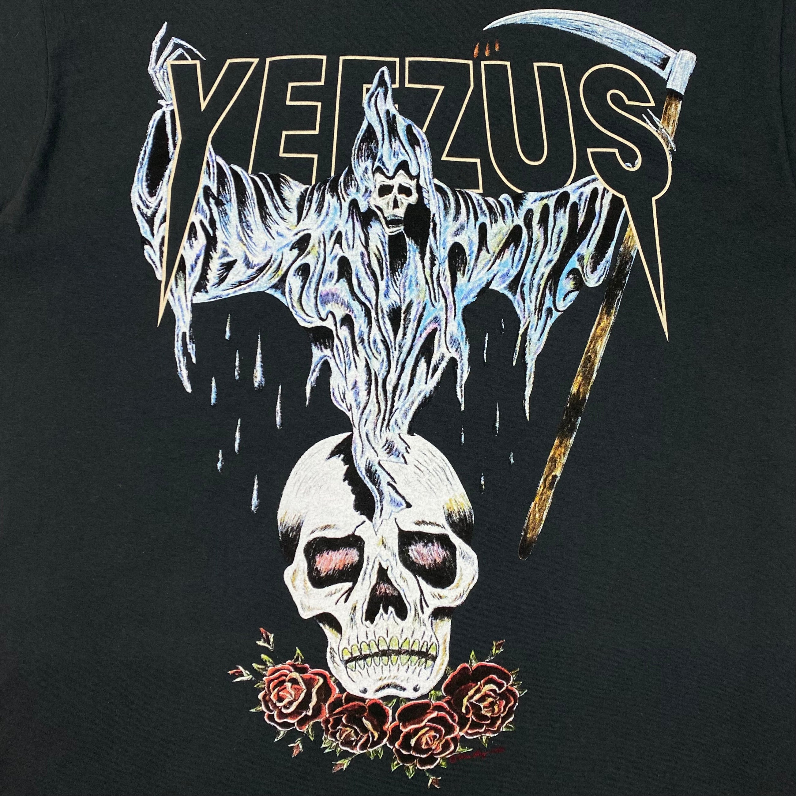 Yeezus Tour 2014 Flying Reaper Tee By Wes Lang
