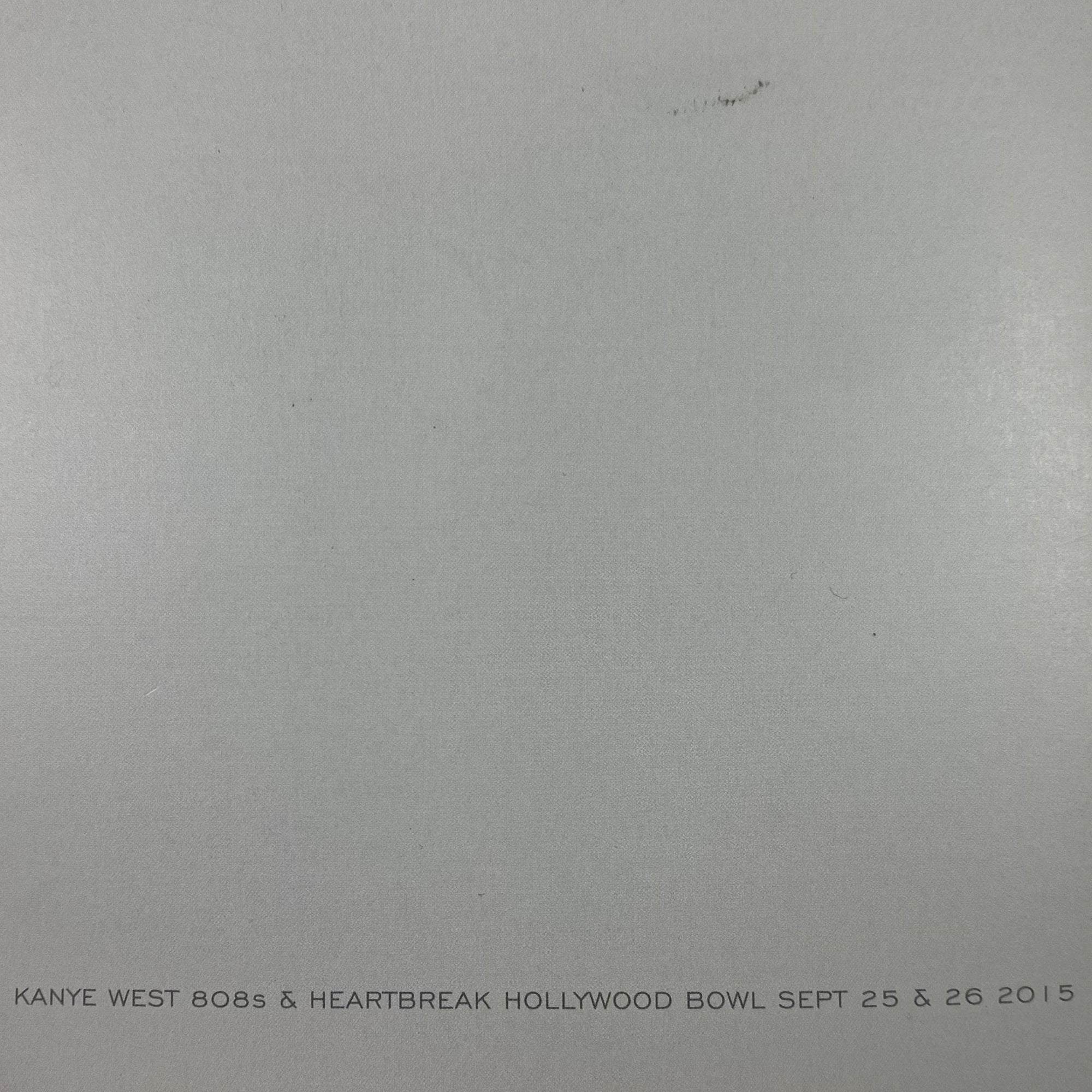 808’s & Heartbreak 2015 Hollywood Booklet