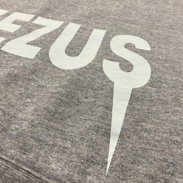 Yeezus Tour 2013 Heather Grey Cut Off Crewneck