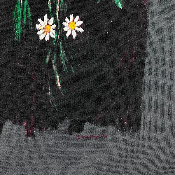 Yeezus Tour 2014 Reaper Crewneck In Washed Grey