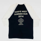 Yeezus Tour 2014 Bonnaroo Baseball Tee In Black/White