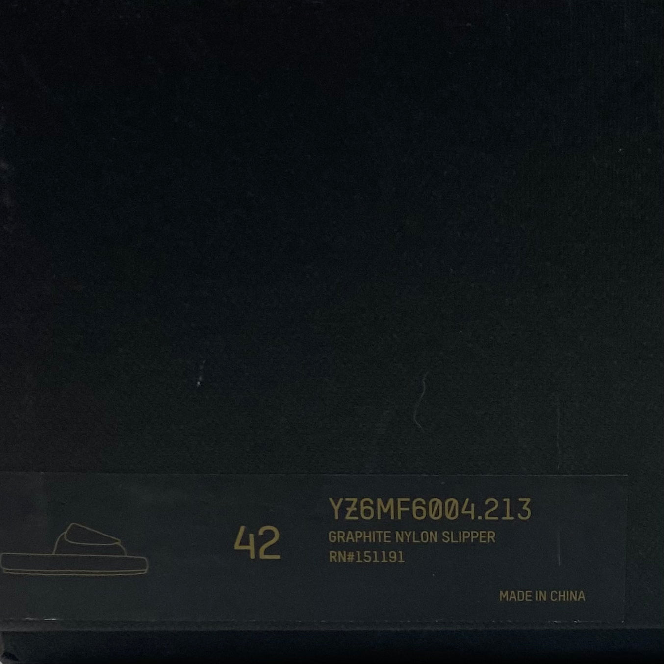 YZY SZN 6 Graphite OG Slides