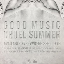 Good Music 2012 Cruel Summer Poster By Virgil Abloh
