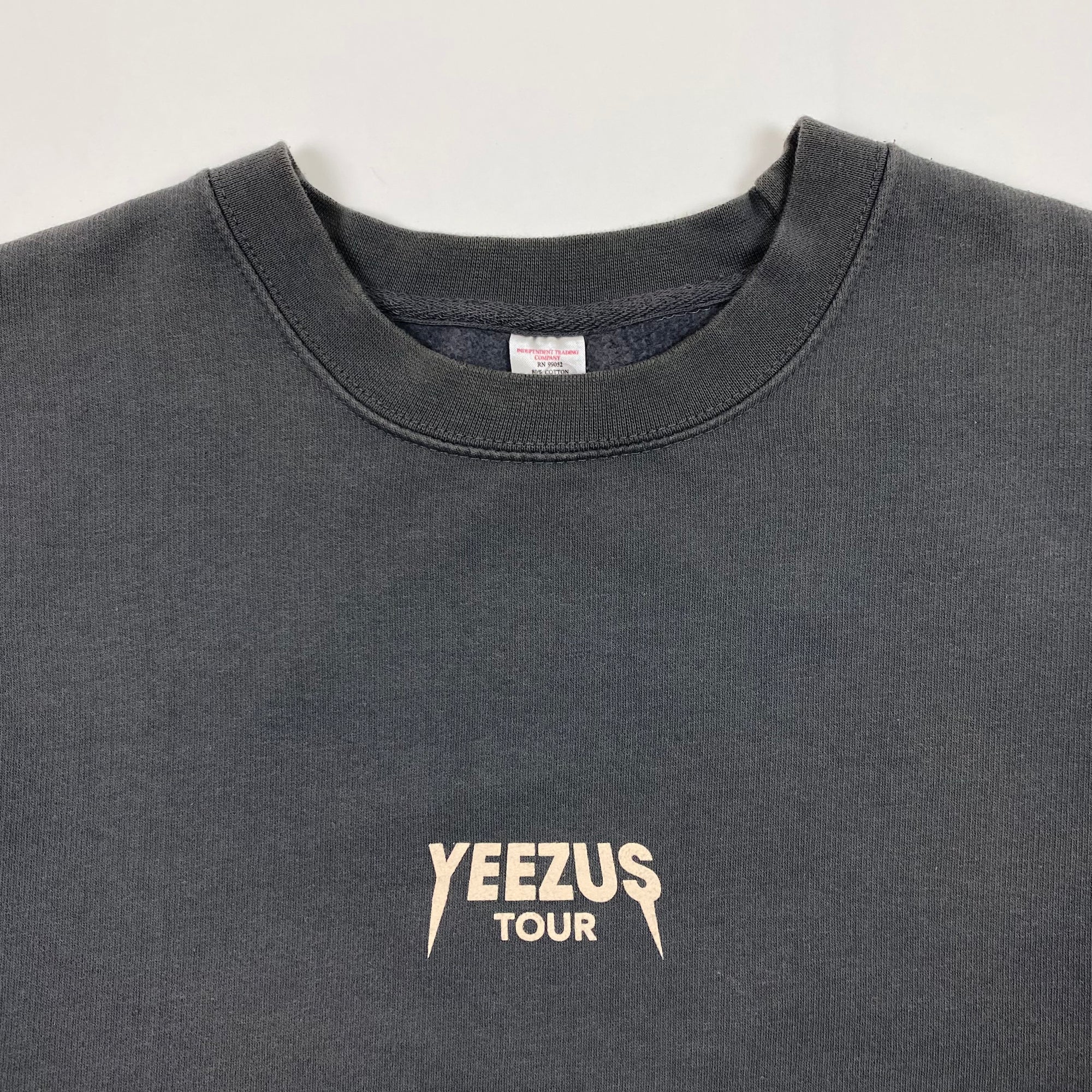 Yeezus Tour 2014 Flying Reaper Crewneck In Grey