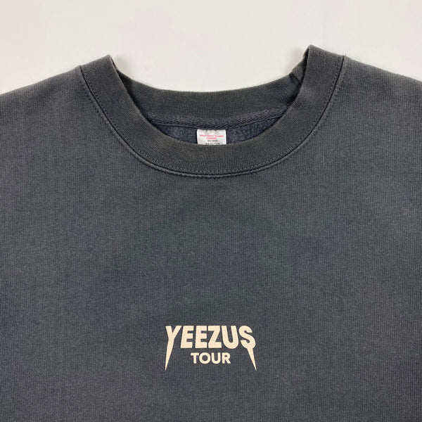 Yeezus Tour 2014 Reaper Crewneck In Washed Grey