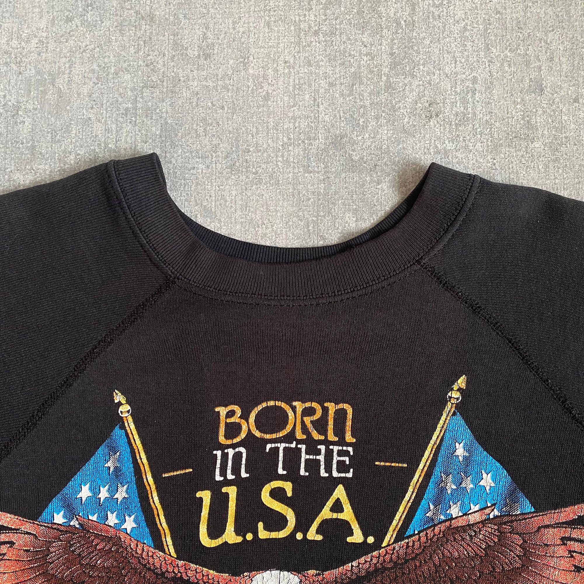 Vintage 1989 Harley Davidson Boxy Raglan Crewneck