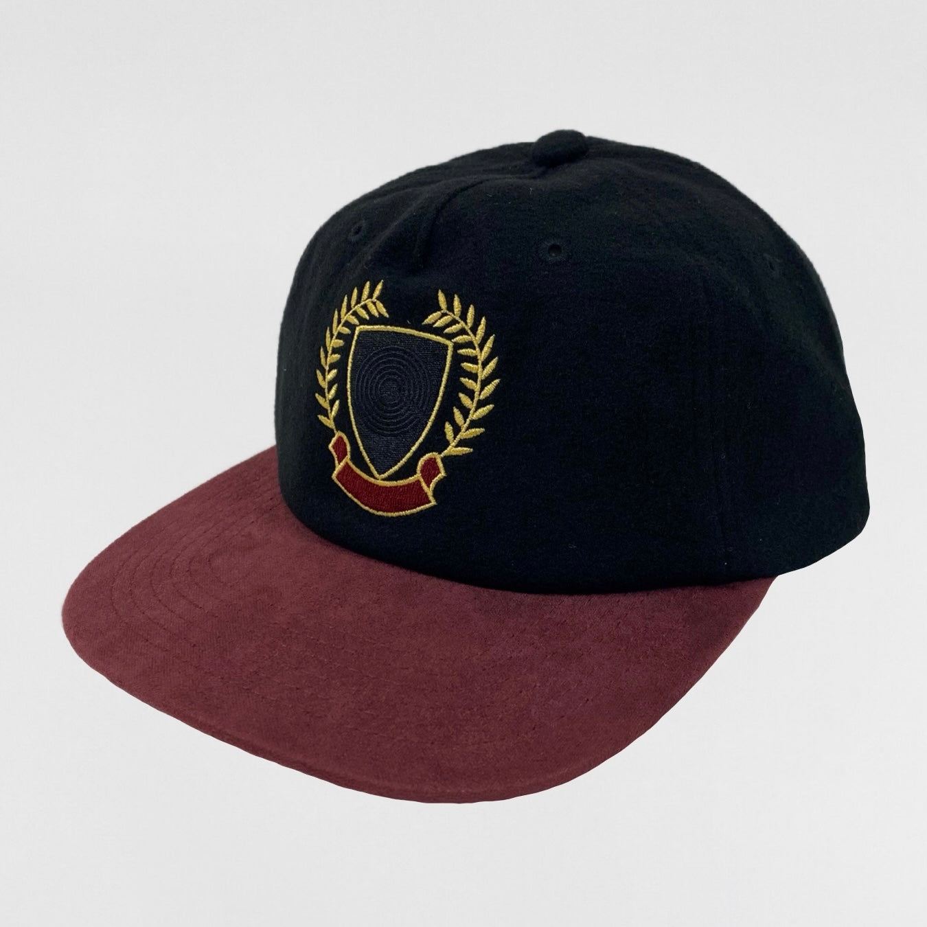 YZY SZN 5 Runway Embroidered Crest Hat In Suede