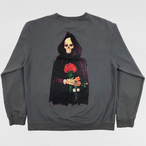 Yeezus Tour 2014 Reaper Crewneck In Washed Grey