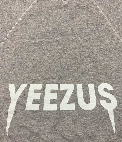 Yeezus Tour 2013 Heather Grey Cut Off Crewneck